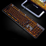 Gaming Keyboard Steampunk Retro