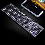 Gaming Keyboard Steampunk Retro